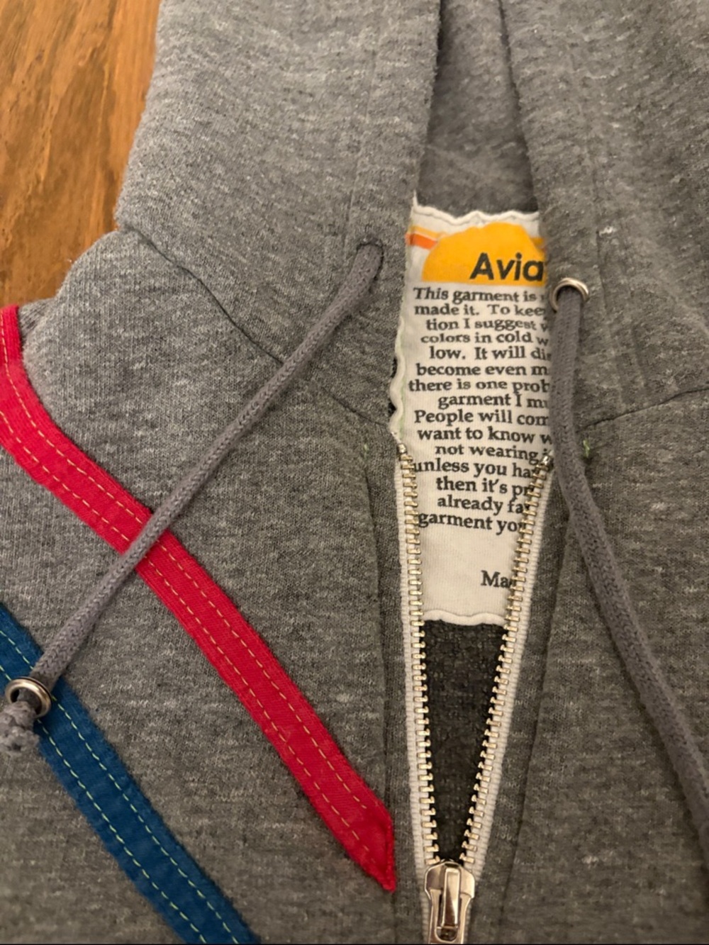 Aviator nation women’s zip up sweatshirt size xs - pray for snow - Picture 2 of 4